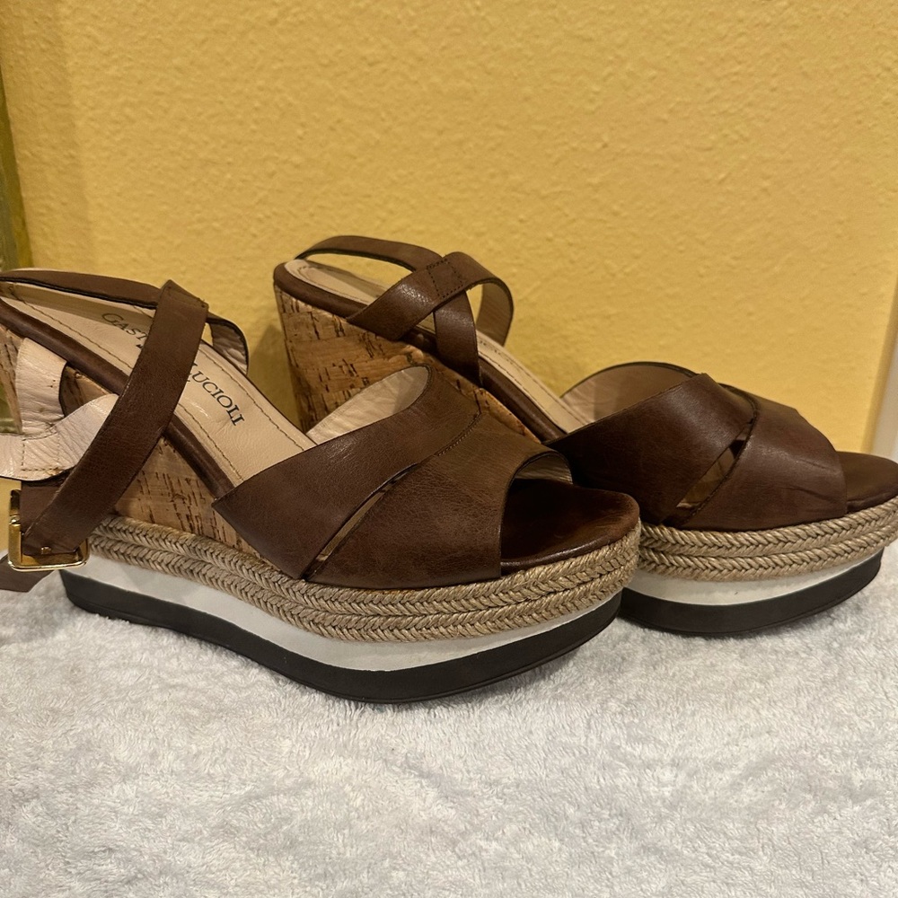 Gastone Lucioli sandals Size EU40 or 9.5 Made in Italy